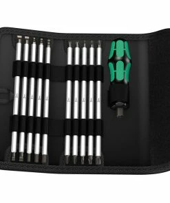 Wera 002990 Kraftform Kompakt Vario 11 Piece Screwdriver Bit Set &amp; Holder