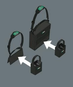 Wera 004353 2go 4 Tool Quiver Tote With Adjustable Partition -Screwdriver And Bits Shop 004353 2