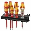 Wera 006480 7 Piece Kraftform Plus Extra Slim VDE Screwdriver Set SL/PH/PZ