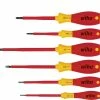 Wiha 00833 6 Piece VDE SoftFinish® Electric Slot &amp; Phillips Screwdriver Set -Screwdriver And Bits Shop 00833
