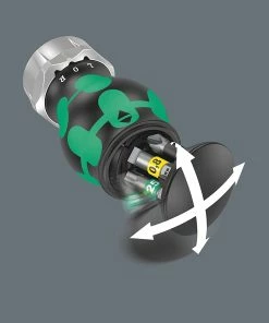 Wera 008884 6 Piece Kraftform Kompakt Stubby Magazine Ratcheting Screwdriver Bit Set PH/PZ/SL/TX -Screwdriver And Bits Shop 008884 2