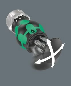 Wera 008885 6 Piece Kraftform Kompakt Stubby Magazine Ratcheting Screwdriver Bit Set PH/SL -Screwdriver And Bits Shop 008885 2