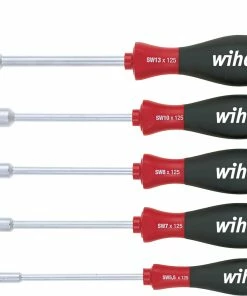 Wiha 01034 5 Piece SoftFinish® Nut Driver / Spinner Set 5.5-13mm