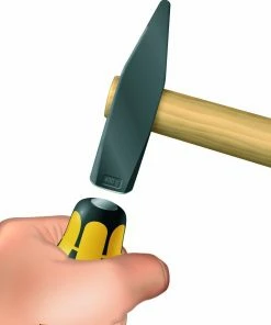 Wera 018264 932 Kraftform Hammer Thru Chiseldriver Slotted Screwdriver 5.5x100mm -Screwdriver And Bits Shop 018282 2 2