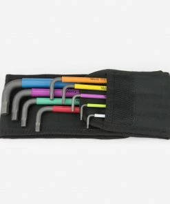 Wera 022639 9 Piece Ball End Imperial Multi Colour Hexagon Key Set 5/64"-3/8" AF