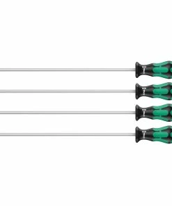 Wera 028074 Kraftform Plus 4 Piece Extra Long Torx Screwdriver Set T20-T30