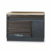 Beta C45PRO M7A/W 7 Drawer Multi-Ply Wood Worktop Fixed Cabinet