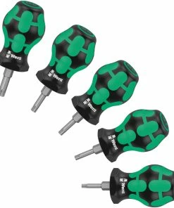Wera 008876 Stubby Set TX1 5 Piece Torx Screwdriver Set T10-T27