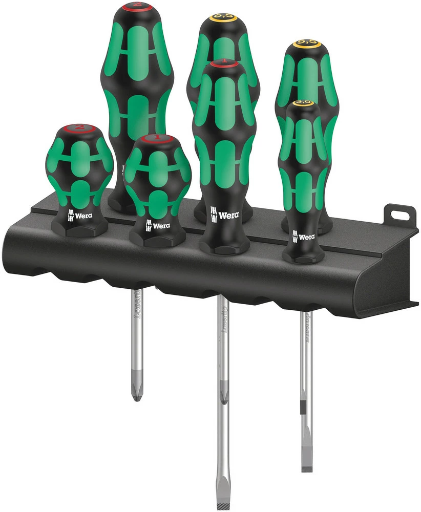 Wera 008900 300/7 Mix 1 7 Piece Kraftform Stubby & Standard Screwdriver Set (Phillips / Slot) 3 Wera 008900 300/7 Mix 1 7 Piece Kraftform Stubby & Standard Screwdriver Set (Phillips / Slot)