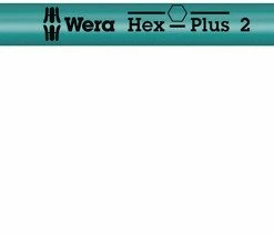 Wera 022602 950 SPKL Hex-Plus Metric Hexagon Key Ball End 2mm