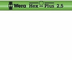 Wera 022604 950 SPKL Hex-Plus Metric Hexagon Key Ball End 2.5mm