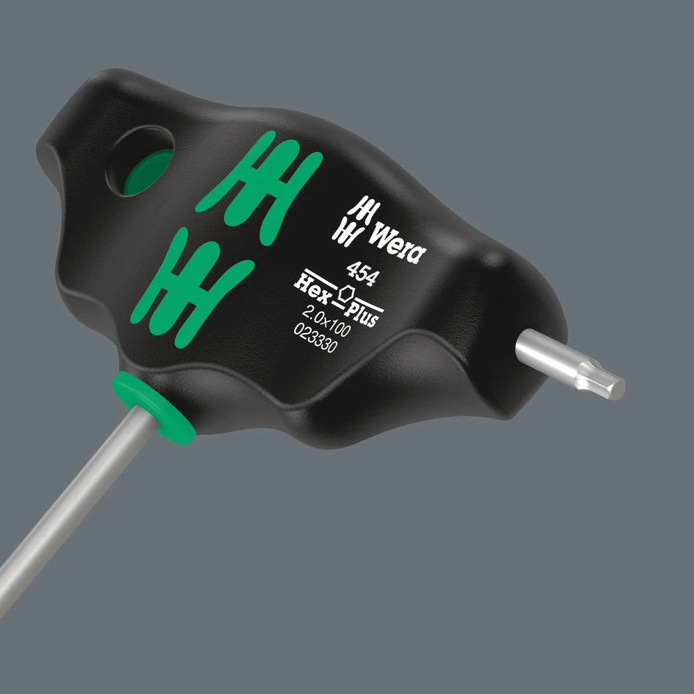 Wera 023330 454 T-Handle Hexagon Hex-Plus Key Driver - 2mm 4 Wera 023330 454 T-Handle Hexagon Hex-Plus Key Driver - 2mm - Image 2