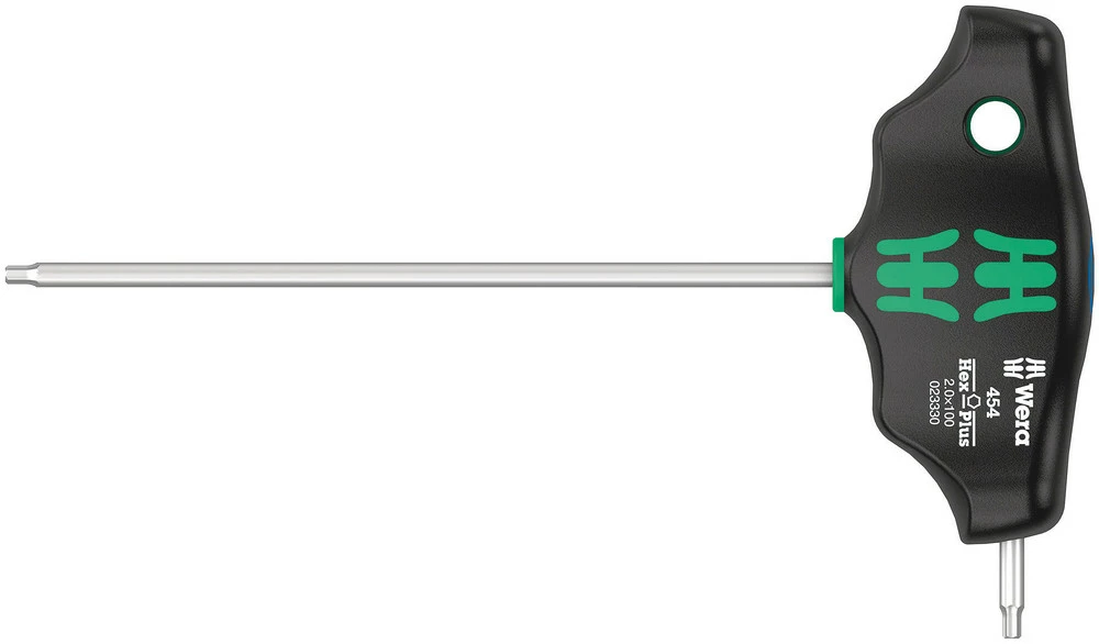 Wera 023330 454 T-Handle Hexagon Hex-Plus Key Driver - 2mm 3 Wera 023330 454 T-Handle Hexagon Hex-Plus Key Driver - 2mm
