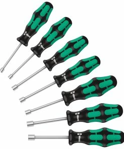 Wera 029510 7 Piece Kraftform Plus 395HO/7 SM Nut Spinner Set 5-13mm (Hollow Shaft)