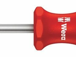 Wera 117680 368 Kraftform Screwdriver For Square Robertson Screws Size: #00 X 60mm