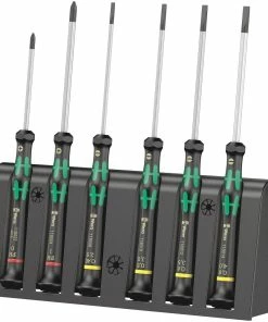 Wera 118152 Kraftform 2035/6B Micro Screwdriver Set Slotted &amp; Phillips