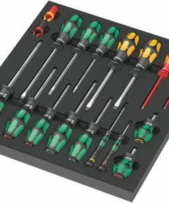 Wera 150101 (9710) Kraftform 18 Piece Complete Screwdriver Set 1 Foam Module Set