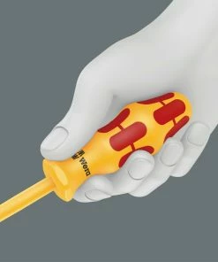 Wera 051576 6 Piece Kraftform VDE Insulated Screwdriver Set Slotted &amp; Pozi -Screwdriver And Bits Shop 051576 4