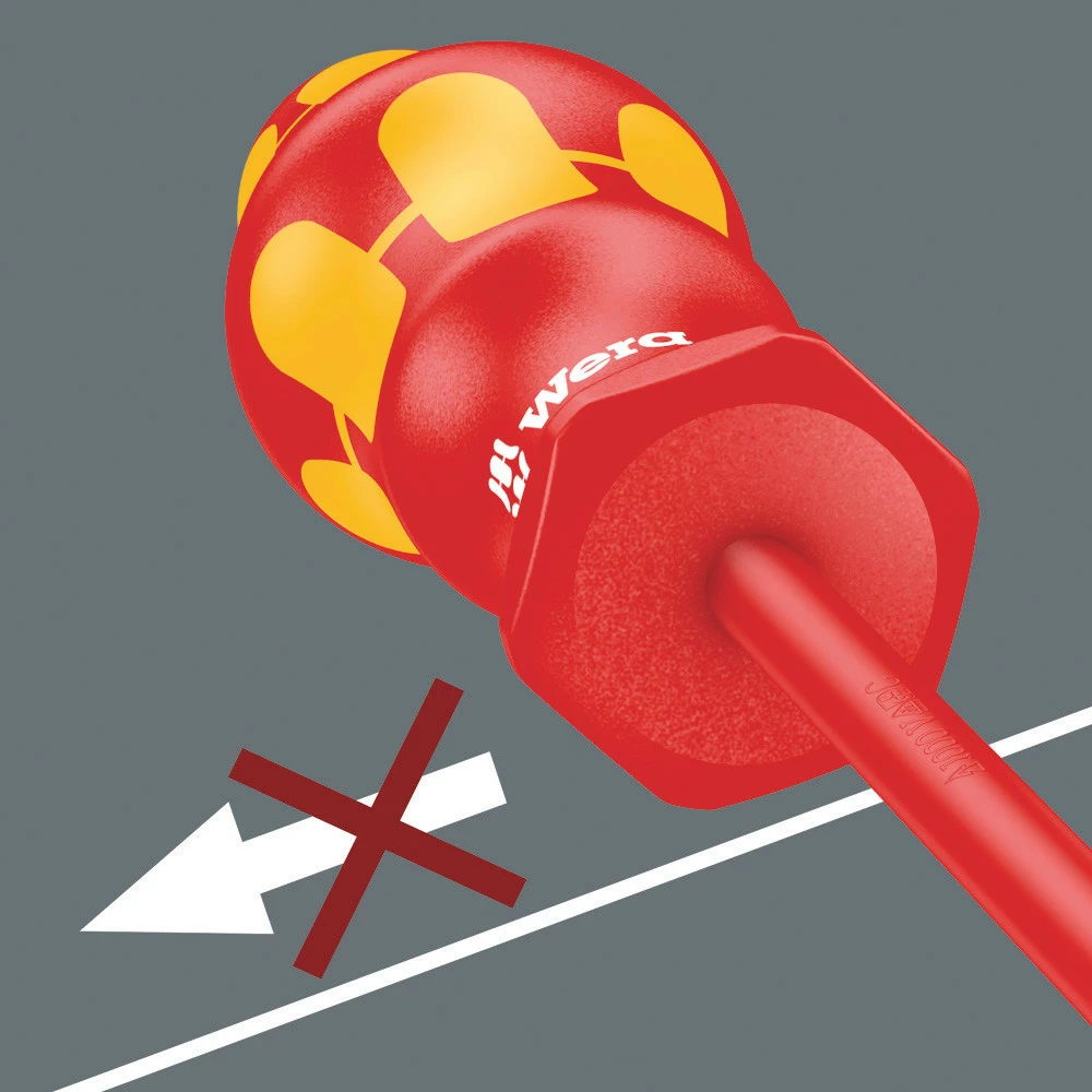 Wera 136019 7 Piece Kraftform Plus 100 I/7 Set 1 VDE Insulated Screwdriver Set Pozi/Slotted/PlusMinus 5 Wera 136019 7 Piece Kraftform Plus 100 I/7 Set 1 VDE Insulated Screwdriver Set Pozi/Slotted/PlusMinus - Image 3