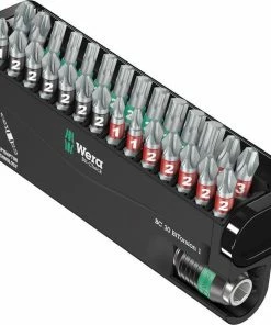 Wera 057430 Bit Check 30 BiTorsion 1 30 Piece Screwdriver Bit Set &amp; Holder PZ/PH/TX