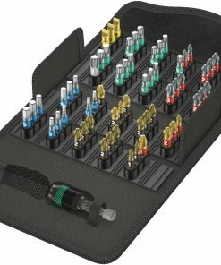 Wera 057441 Bit-Safe 61 BiTorsion 1 Screwdriver Bit &amp; Holder Set PH/PZ/TX/SL/HX