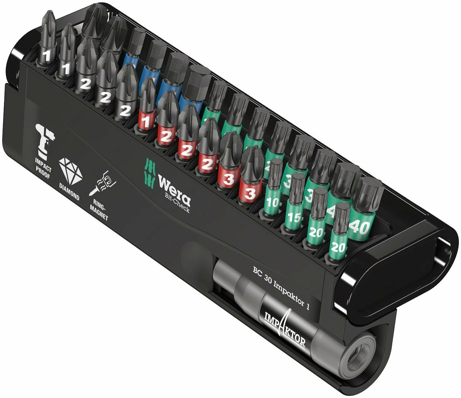 Wera 057690 Bit-Check 30 Impaktor 1 30 Piece Screwdriver Bit Set 3 Wera 057690 Bit-Check 30 Impaktor 1 30 Piece Screwdriver Bit Set