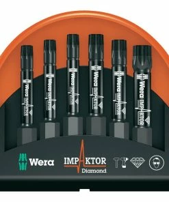 Wera 057693 Impaktor 6 Piece 50mm Long Torx Impact Driver Bits T20-T40 9 Wera 057693 Impaktor 6 Piece 50mm Long Torx Impact Driver Bits T20-T40 -Screwdriver And Bits Shop 057693
