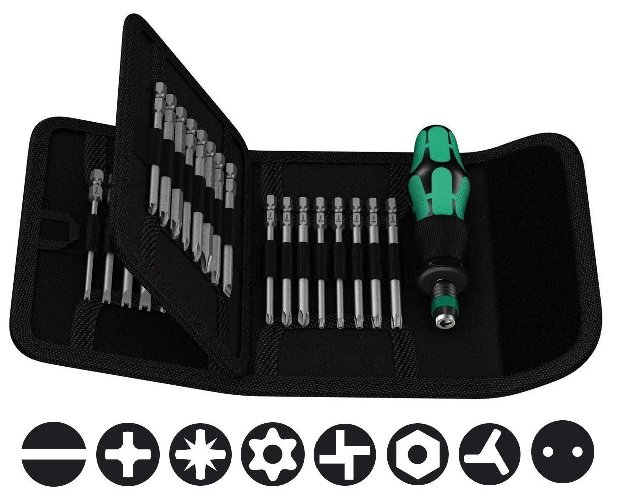 Wera 059297 Kraftform Kompakt 33 Piece Rapidaptor Screwdriver & Bit Set PZ,PH,TX,HEX 3 Wera 059297 Kraftform Kompakt 33 Piece Rapidaptor Screwdriver & Bit Set PZ,PH,TX,HEX