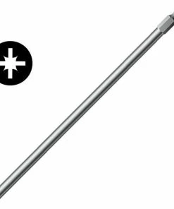 Wera 060038 855/4Z 1/4" Hex Drive Screwdriver Bit Pozi PZ2 152mm Long