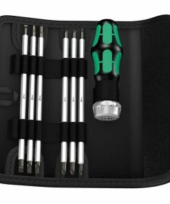 Wera 073665 Kraftform Kompakt Interchangeable Ratchet Screwdriver &amp; Bit Set