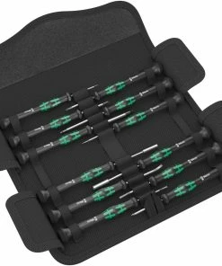 Wera 073677 Kraftform 12 Piece Micro Electronic Screwdriver Set