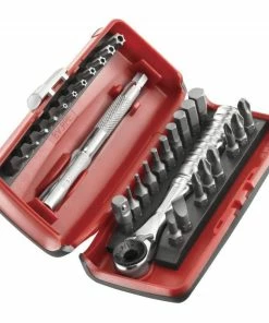 Facom R.PEJ31 31 Piece 1/4" Screwdriver Ratchet And Bit Set