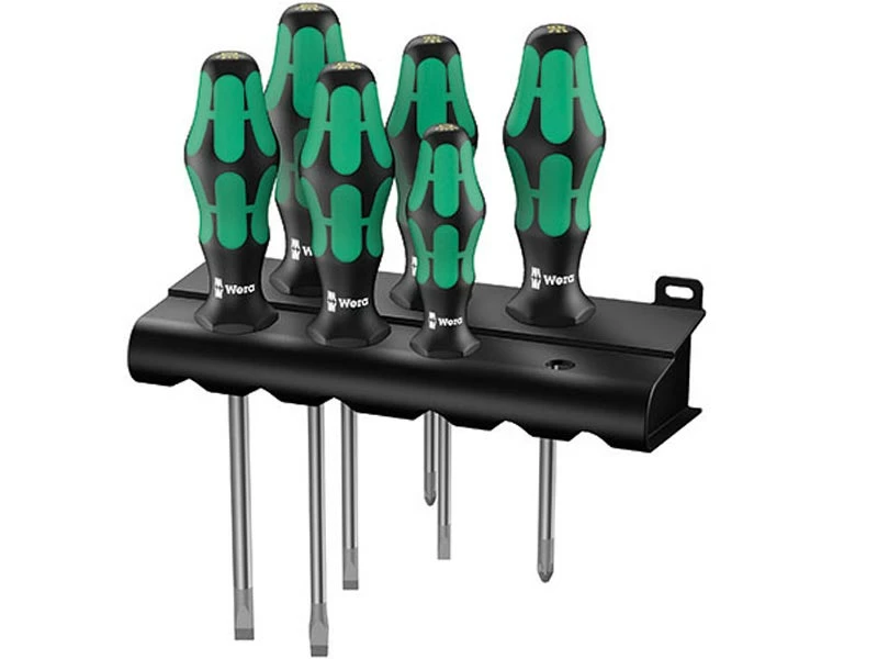 Wera 105656 Kraftform Plus 6 Piece Slotted & Pozi Screwdriver Set 3 Wera 105656 Kraftform Plus 6 Piece Slotted & Pozi Screwdriver Set