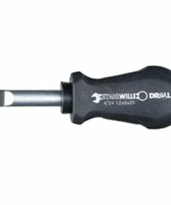 Stahlwille 4724 DRALL Carburettor Stubby Slotted Screwdriver Size 2 5.5 X 25mm