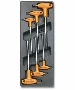 Beta Tools Beta T55 6 Piece T-Handled Torx Key Set In Plastic Module Tray T10-T30