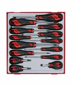 Teng TTD914N 14 Piece Screwdriver Set Slot/Pozi/Phillips In Tool Box Tray