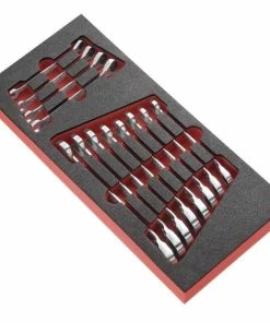 Facom MODM.467JU12 12 Piece Imperial Ratchet Ratchet Combination Spanner Set Supplied In Foam Module Tray 1/4"-15/16" AF
