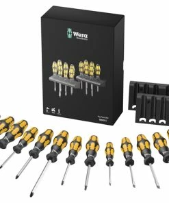 Wera 133285 Kraftform Hammer Thru Chiseldriver 13 Piece Screwdriver Set