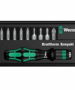 Wera 135942 Kraftform Kompakt 11 Piece Micro Screwdriver Bit Set PH/TX