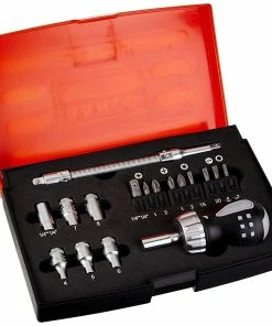 Bahco 808050S-22 22 Piece Stubby Ratchet Screwdriver &amp; Bit Set -Screwdriver And Bits Shop 146309128