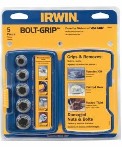 Irwin 10504634 Bolt-Grip Fastener Remover Set For Damaged/Rounded Nuts -Screwdriver And Bits Shop 146312080