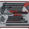 Teng TTHT28 Metric &amp; AF Hexagon &amp; Torx Key Set In Toolbox Module Tray