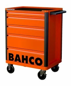Bahco 1472K5 E72 5 Drawer 26" Mobile Roller Cabinet Orange