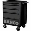 Bahco 1472K5BLACK E72 5 Drawer 26" Mobile Roller Cabinet Black -Screwdriver And Bits Shop 1472K5 BLACK