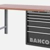 Bahco 1495KH8BKWB18TD Heavy Duty Low Height MDF Top Workbench With 8 Drawer Black Cabinet 1800mm Long -Screwdriver And Bits Shop 1495KHWB15TD black 2