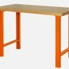 Bahco 1495WB15TW Heavy Duty Chestnut Top Workbench Orange 1500mm Long -Screwdriver And Bits Shop 1495WB TW orange