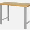 Bahco 1495WB15TWGR Heavy Duty Chestnut Top Workbench Silver 1500mm Long -Screwdriver And Bits Shop 1495WB TW silver 1