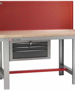 Facom 2245.PVAT3 1.5 Metre Wooden Top Workbench With Perforated Panel