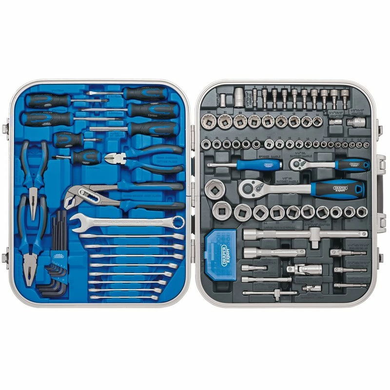 Draper 32027 127 Piece Mechanics Complete Tool Kit Set In Toolbox Case 3 Draper 32027 127 Piece Mechanics Complete Tool Kit Set In Toolbox Case