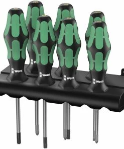 Wera 320540 Kraftform Plus 7 Piece Screwdriver Set PZ/PH/SL/TX